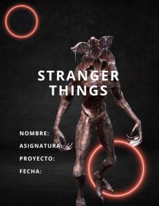 Portadas de Stranger Things para libretas y cuadernos 2