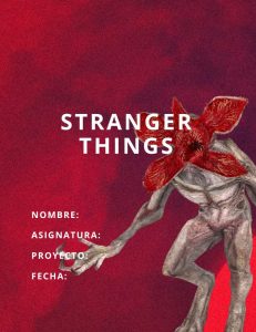 Portadas de Stranger Things para libretas y cuadernos 3