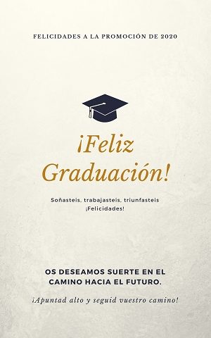 Portada de graduación