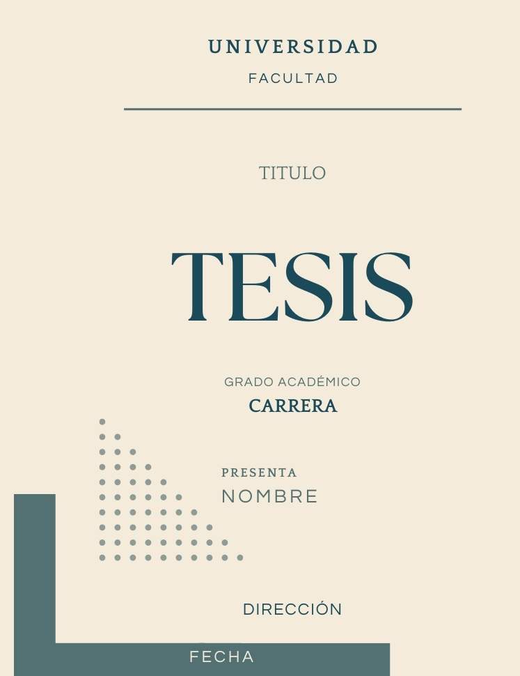 Portadas de Tesis [2024] ️ Descarga 100% Gratuita