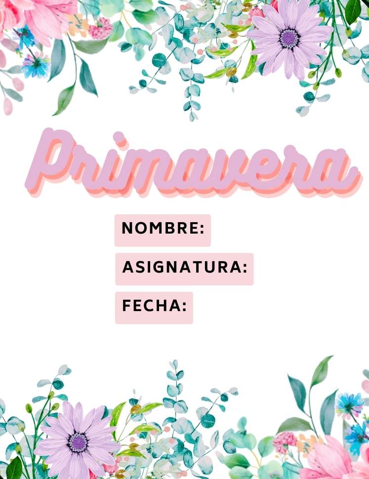 Portadas de Primavera [2023] ️ Descarga 100% Gratuita