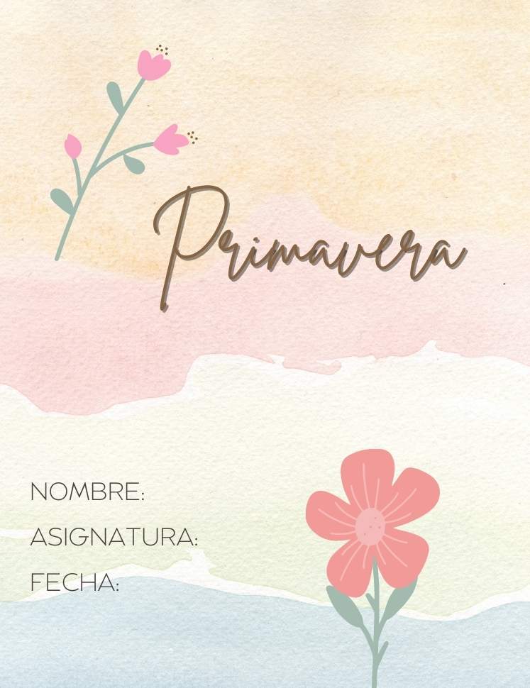 Portadas de Primavera [2023] ️ Descarga 100% Gratuita