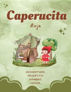 Portadas de Caperucita Roja para colorear 2