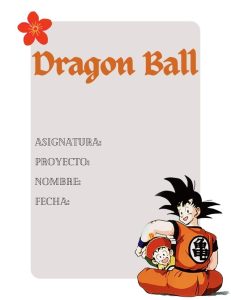 Portadas de Dragon Ball para cuadernos y libretas 3