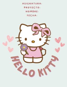 Portadas de Hello Kitty para niñas 1