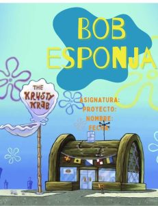 Carátulas de Bob Esponja para niños 3