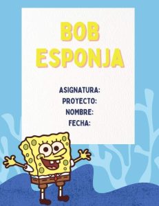 Portadas de Bob Esponja para libros y cuadernos 3