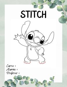Portadas de Stitch para colorear 1