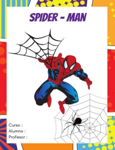 Portadas de Spiderman para preescolar 2