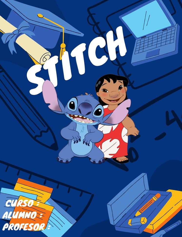 Portadas de Stitch para libretas 2