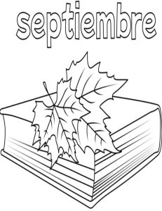 Portadas de septiembre para colorear 1