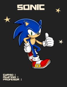 Portadas de Sonic para libretas 3