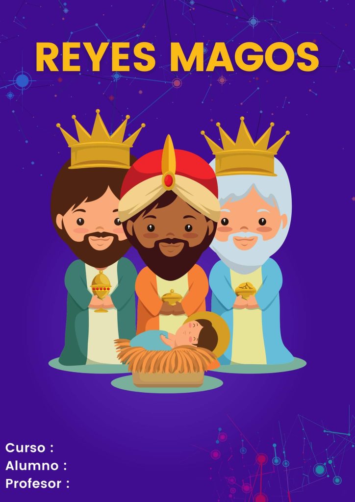 Portada de Reyes Magos para libretas 3