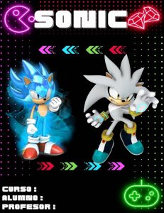 Portadas de Sonic para libretas 1
