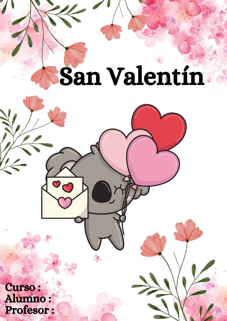 Portadas de San Valentín para libretas 1