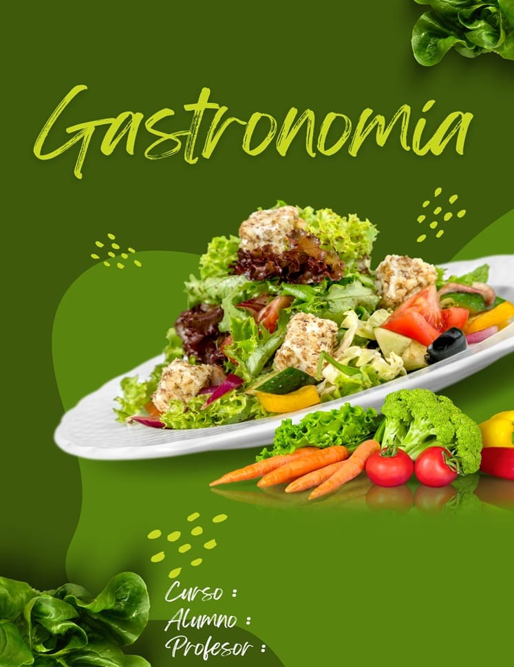 Portadas de gastronomía para colorear 3