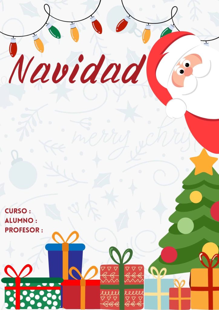 Portadas de Navidad para preescolar 3