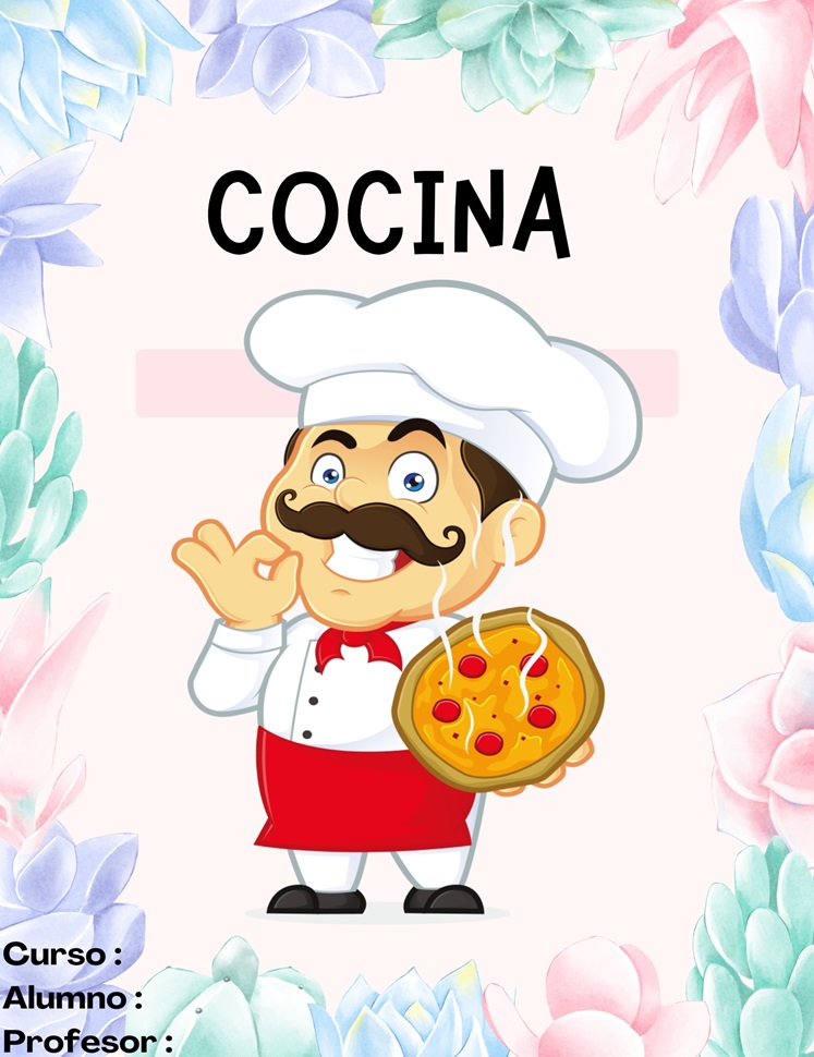 Portadas de cocina para preescolar 2