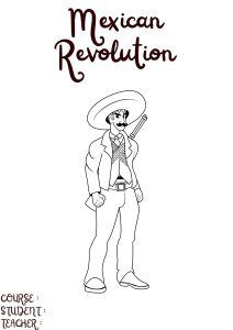 Portada de la revolución mexicana para colorear 3