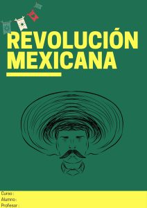 Portada de la revolución mexicana para libretas 3
