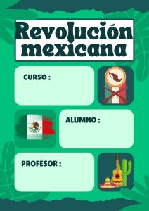 Portada de la revolución mexicana para libretas 1