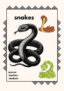 Portadas de serpientes en inglés 2