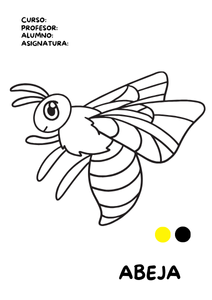 Portadas de abejas para colorear 2