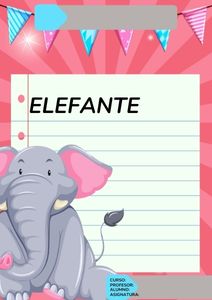 Portadas de elefante para preescolar 2